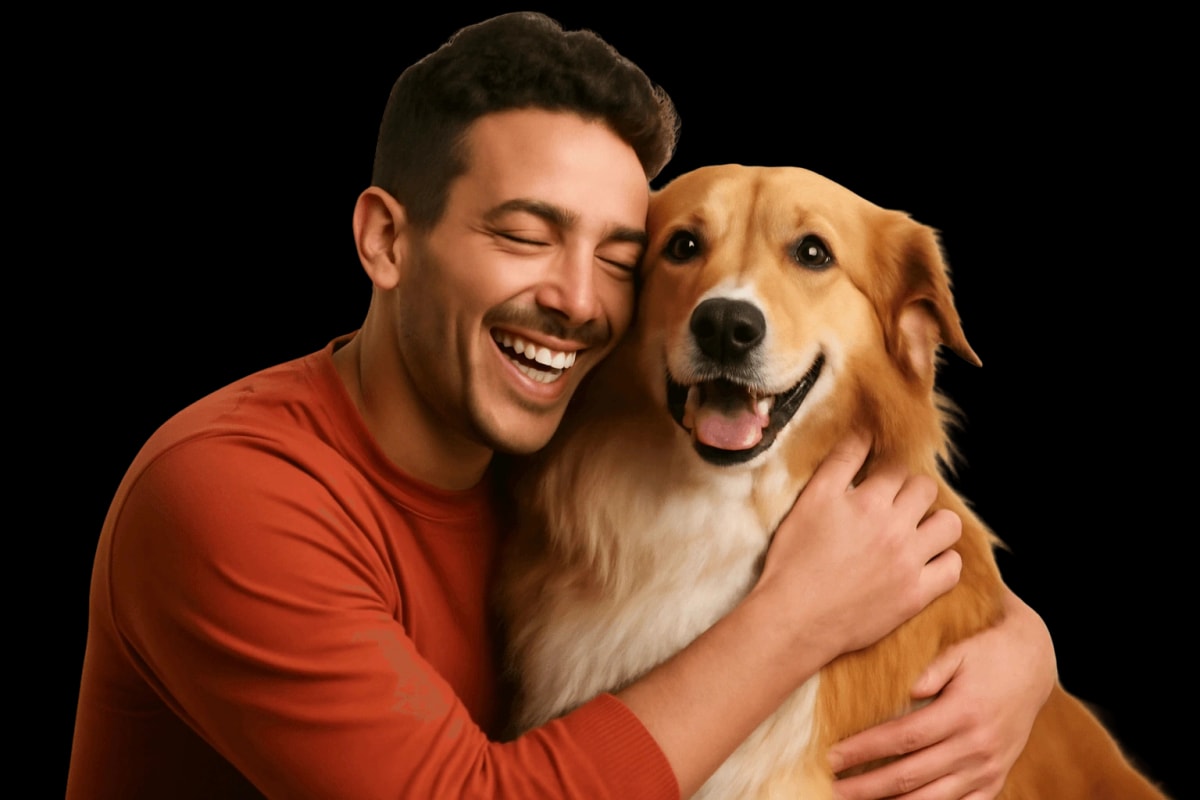 Mascota feliz y saludable usando Luppets